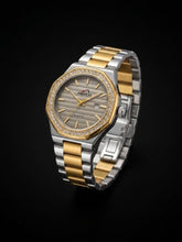 Gold Crystal Bezel Quartz Watch