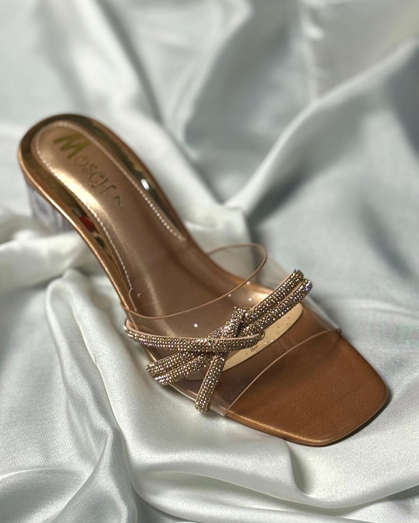 RoyalGlimmer Heels - Silver | Grey | Orange | Gold