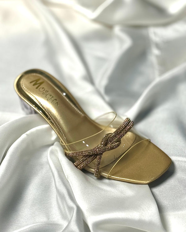 RoyalGlimmer Heels - Silver | Grey | Orange | Gold